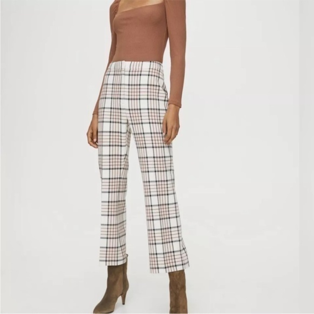 Wilfred Sequence Francesca Highrise Cropped Flared Wool Blend Pants Preppy